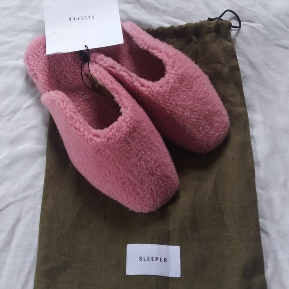 Sleeper Shoes - Sleeper Shearling Slippers - Pink - Sz 8